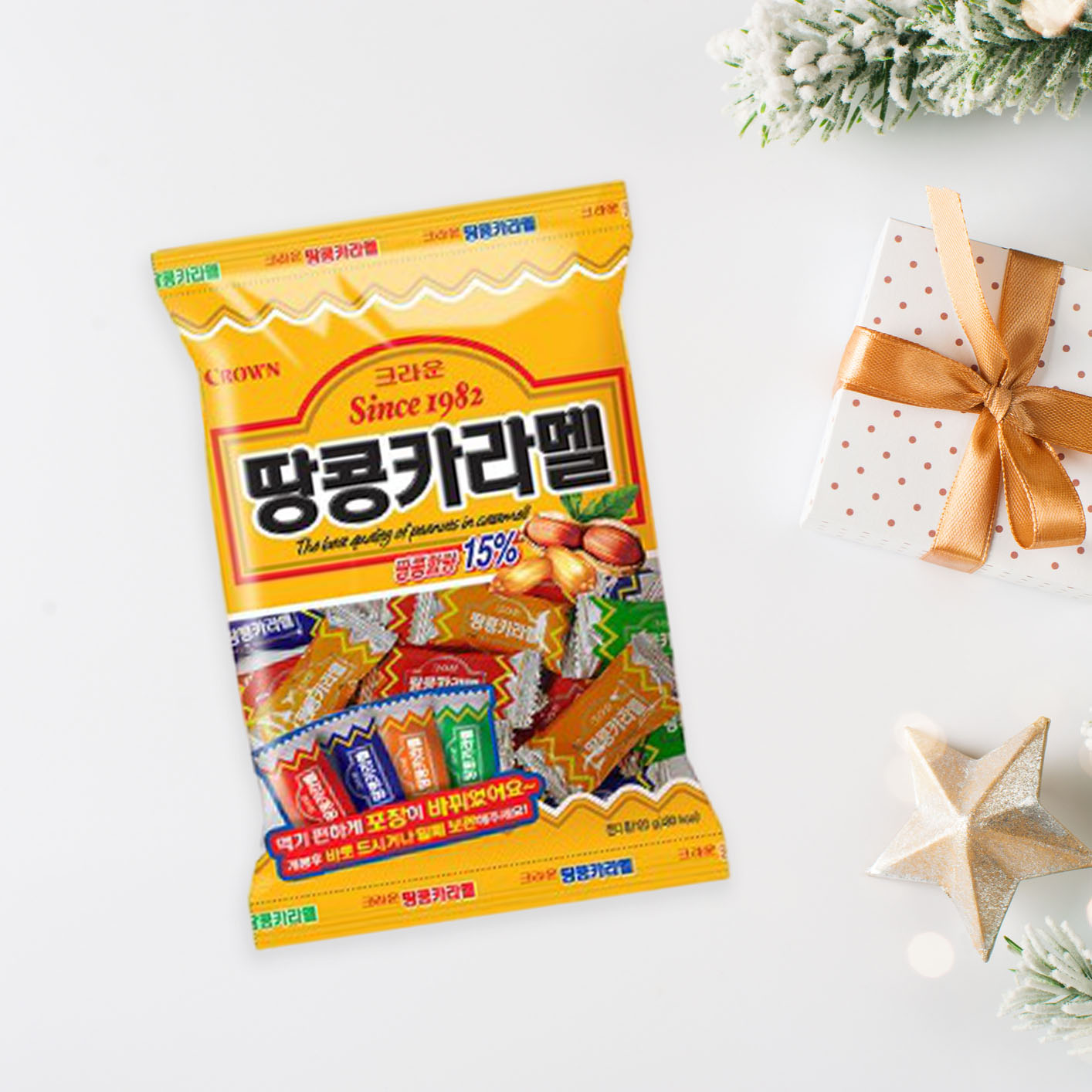 크라운 땅콩카라멜 120g