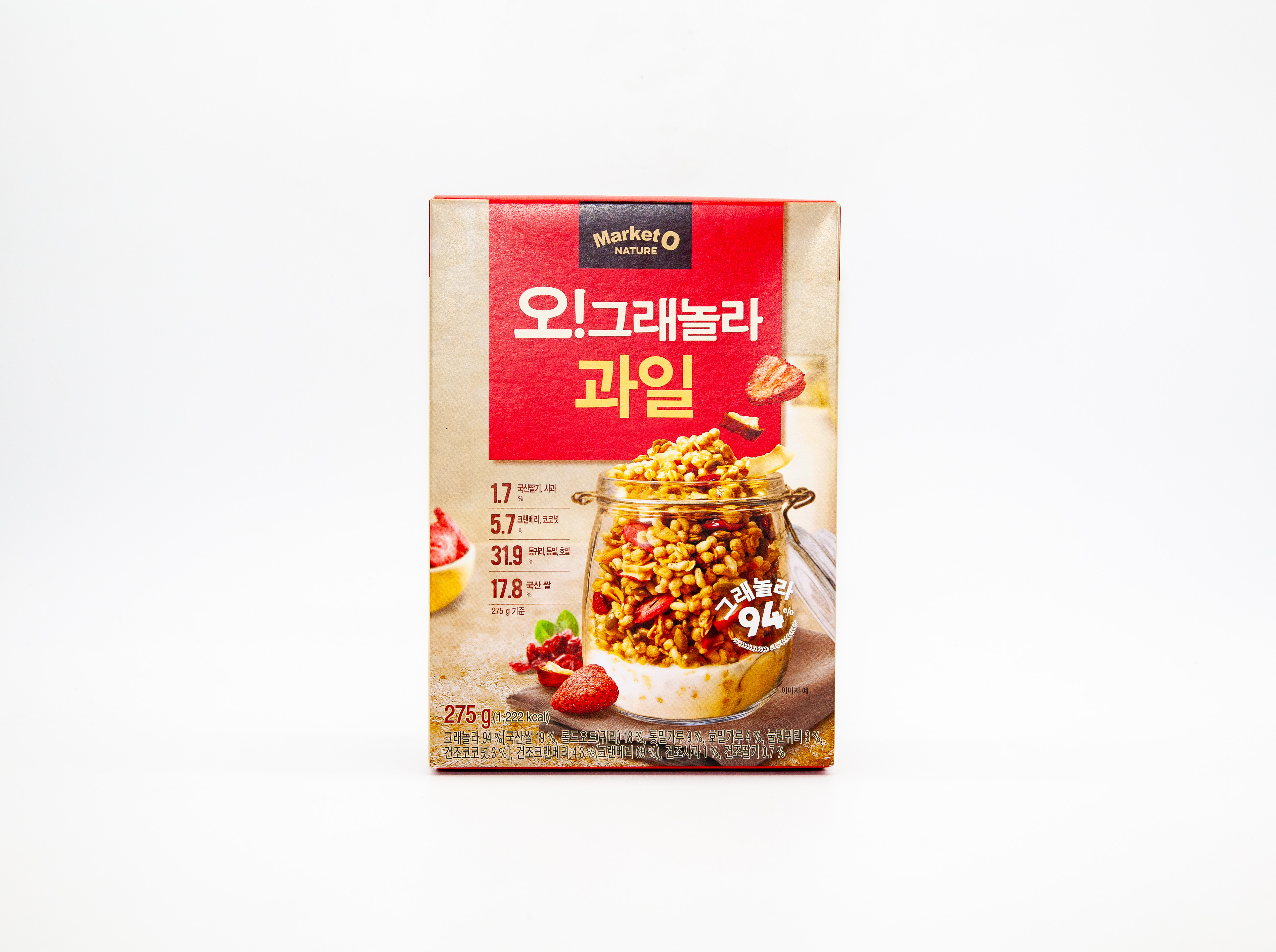 [마켓오] 오그래놀라 과일 275g