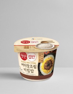 [씨제이] 햇반 컵반 버터장조림 비빔밥 216g