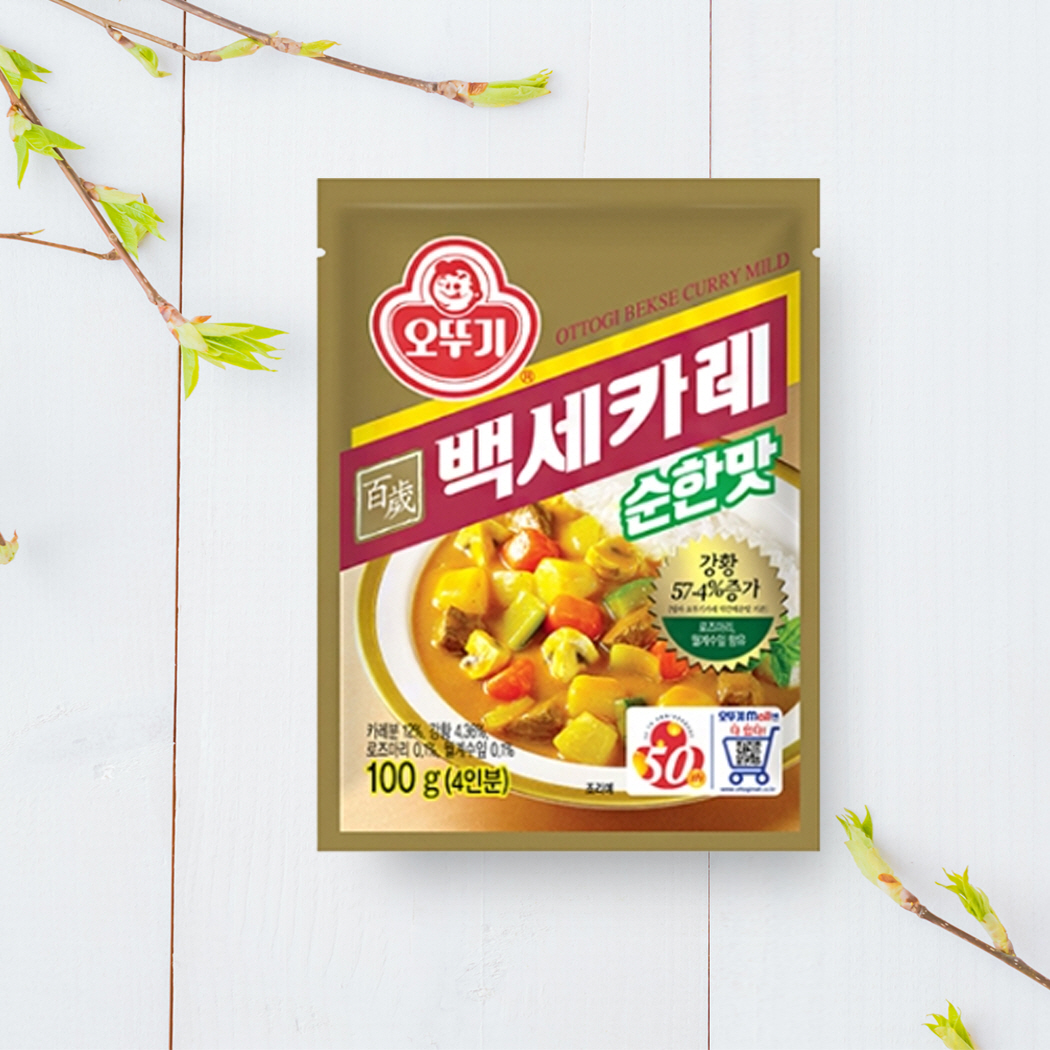 [오뚜기]백세카레 순한맛 100g (4인분)